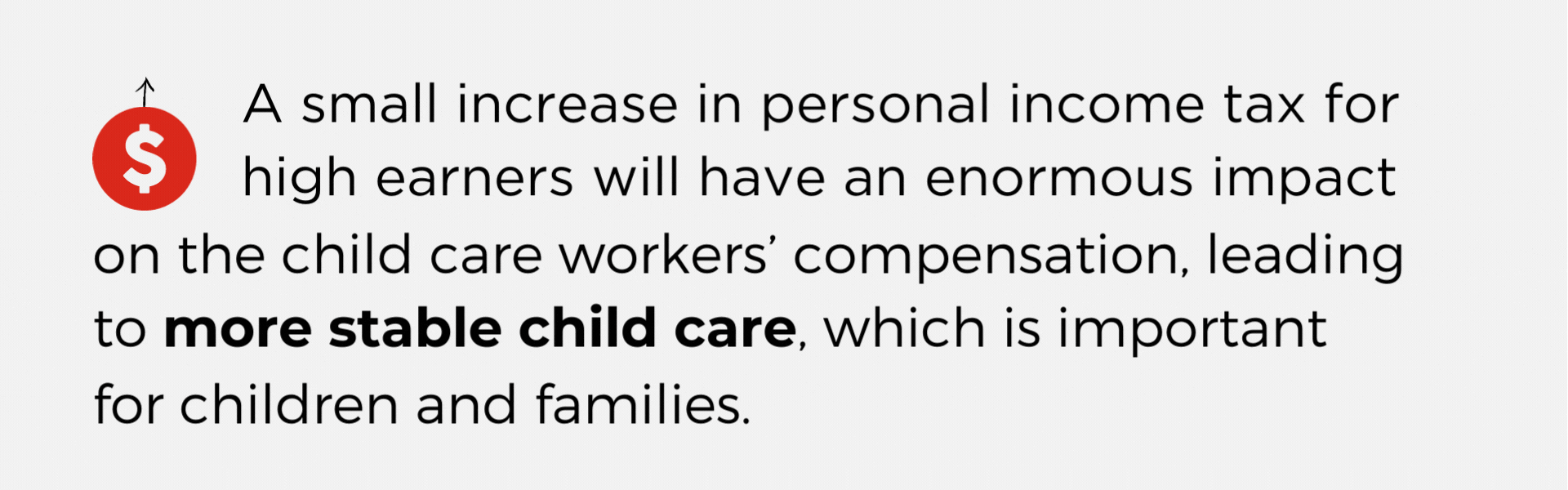 more stable child care